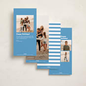 "Wander" - Tall Holiday Cards in Frost by Megan Davis - Back of Card Options