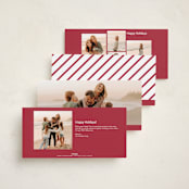 "Retro Three photo" - Tall Holiday Cards in Paper by Ani Somi - Back of Card Options