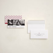 "Retro Three photo" - Tall Holiday Cards in Paper by Ani Somi - Assembled