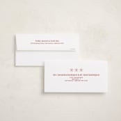 "Together" - Tall Holiday Cards in Berry by Inkblot Design - FREE Recipient Addressing