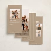 "Vintage Photostrip" - Tall Holiday Cards in Snowflake by Creo Study - Back of Card Options