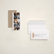 "Vintage Photostrip" - Tall Holiday Cards in Snowflake by Creo Study - Assembled