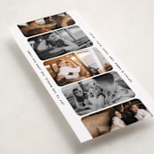 "Vintage Photostrip" - Tall Holiday Cards in Snowflake by Creo Study - Detail