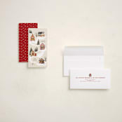 "Snowy Neighborhood" - Tall Holiday Cards in Vanilla by Becky Nimoy - Assembled