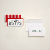 "Festive Foliage" - Tall Holiday Cards in Holly by Erin L. Wilson - Assembled