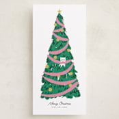 "Hanging Out For The Holidays" - Tall Holiday Cards in Candy by mo kelley - Front