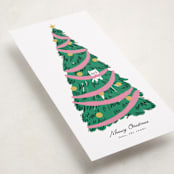 "Hanging Out For The Holidays" - Tall Holiday Cards in Candy by mo kelley - Detail