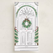 "Welcome Home" - Tall Holiday Cards in Holly by Heather Schertzer - Front