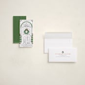 "Welcome Home" - Tall Holiday Cards in Holly by Heather Schertzer - Assembled