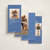 "Vintage Brownstone" - Tall Holiday Cards in Brick by Becky Nimoy - Back of Card Options