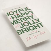 "Holiday scribbles" - Tall Holiday Cards in Pine by Owl and Toad - Detail