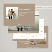 "Pair" - Holiday Cards in Cocoa by Pixel and Hank - Back of Card Options