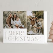 "Pair" - Holiday Cards in Cocoa by Pixel and Hank - Folded Card