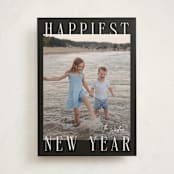 "Headlines" - Holiday Cards in Midnight by Ekko Studio - Front