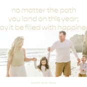 "Paths" - Holiday Cards in Sand by Blustery August - Detail