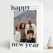 "Bold stagger" - Holiday Cards in Pine by Stacey Meacham - Folded Card