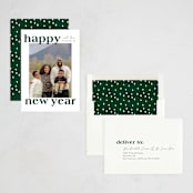 "Bold stagger" - Holiday Cards in Pine by Stacey Meacham - Assembled