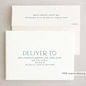"Statement Cheers" - Holiday Cards in Navy by Hooray Creative - FREE Recipient Addressing
