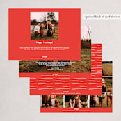 "Kinda Normal" - Holiday Cards in Winter Rose by Hudson meet Rose - Back of Card Options