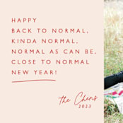 "Kinda Normal" - Holiday Cards in Winter Rose by Hudson meet Rose - Detail