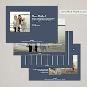 "Skyline" - Holiday Cards in Navy by Wildfield Paper Co - Back of Card Options