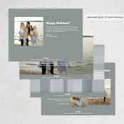 "Sometime" - Holiday Cards in Snowflake by Hudson meet Rose - Back of Card Options