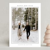 "Minimalist Frame" - Holiday Cards in Snow by Nicole Walsh - Front