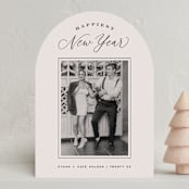 "Chic New Year" - Holiday Cards in Ecru by Hooray Creative - Front
