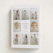 "Stone" - Holiday Cards in Eucalyptus by Wildfield Paper Co - Folded Card