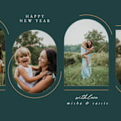 "Modern melody" - Holiday Cards in Pine by Leia Matt - Detail