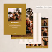 "minimalist year" - Holiday Cards in Cookie Dough by Ana de Sousa - Back of Card Options