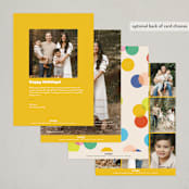 "giant confetti" - Holiday Cards in Bold by Ellen Schlegelmilch - Back of Card Options