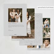 "Happy and Healthy" - Holiday Cards in Midnight by Hooray Creative - Back of Card