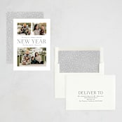 "Happy and Healthy" - Holiday Cards in Midnight by Hooray Creative - Assembled