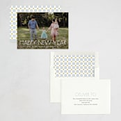 "monoline" - Holiday Cards in Snow by Amy Kross - Assembled