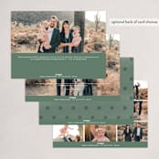 "Getting Started" - Holiday Cards in Sage by Amy Kross - Back of Card Options