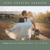 "Getting Started" - Holiday Cards in Sage by Amy Kross - Detail