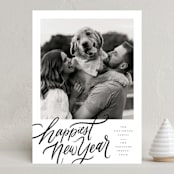 "Happy!" - Holiday Cards in Ink by Wildfield Paper Co - Front