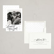 "Happy!" - Holiday Cards in Ink by Wildfield Paper Co - Assembled