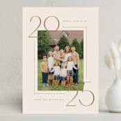 "Across" - Holiday Cards in Golden by Amy Kross - Front