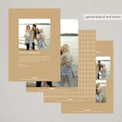 "Across" - Holiday Cards in Golden by Amy Kross - Back of Card Options