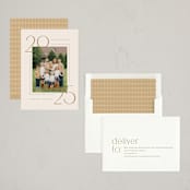 "Across" - Holiday Cards in Golden by Amy Kross - Assembled