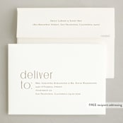 "Across" - Holiday Cards in Golden by Amy Kross - FREE Recipient Addressing