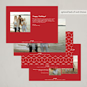 "golden 2024" - Holiday Cards in Ruby by James Derit - Back of Card Options