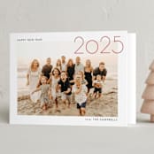 "golden 2024" - Holiday Cards in Ruby by James Derit - Folded Card
