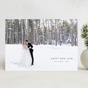"Majestic New Year" - Holiday Cards in Midnight by Shirley Lin Schneider - Front