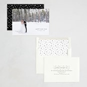 "Majestic New Year" - Holiday Cards in Midnight by Shirley Lin Schneider - Assembled