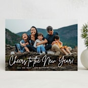 "Our Year!" - Holiday Cards in Snow by Oma N. Ramkhelawan - Front