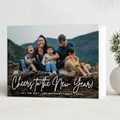"Our Year!" - Holiday Cards in Snow by Oma N. Ramkhelawan - Folded Card