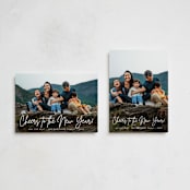 "Our Year!" - Holiday Cards in Snow by Oma N. Ramkhelawan - Photo Orientation Options